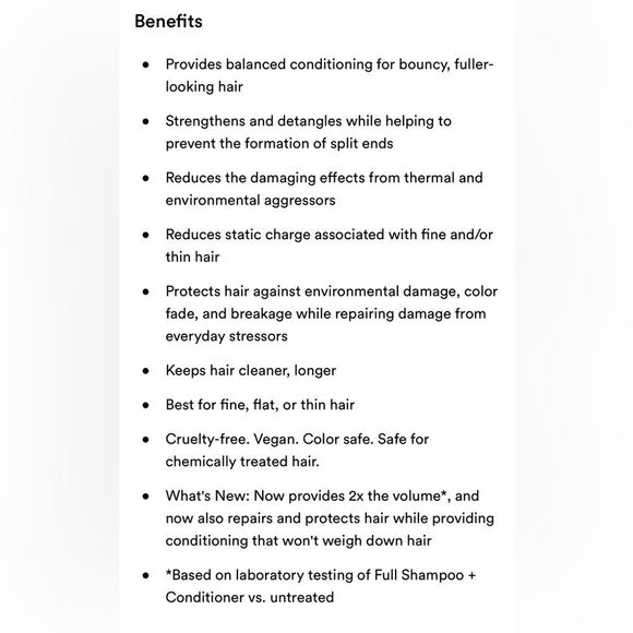 $7βπ Living Proof FULL 2X The VOLUME Shampoo & Conditoner SET NEW - Picture 9 of 10